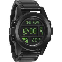 Zegarki męskie: Zegarek męski All Black Green Nixon Unit SS A3601032