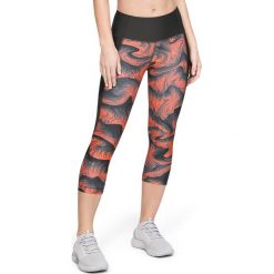 Under Armour HeatGear® Armour Legginsy Czarny Pomarańczowy. Pomarańczowe spodnie damskie Under Armour, l, bez wzorów, z elastanu. Za 206,95 zł.