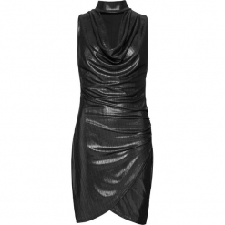Sukienka bonprix czarny. Czarne sukienki damskie bonprix, bez wzorów, glamour, bez kołnierzyka, bez rękawów. Za 149,99 zł.