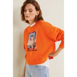 Mango - Bluza Neon. Żółte bluzy damskie Mango, m, z nadrukiem, z elastanu, bez rękawów, bez kaptura. W wyprzedaży za 69,90 zł.