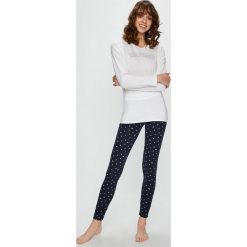 Tommy Hilfiger - Piżama. Białe piżamy damskie marki TOMMY HILFIGER, s, z nadrukiem, z elastanu. Za 299,90 zł.