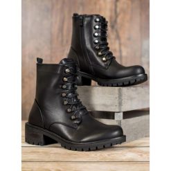ROCKOWE WORKERY Z EKO SKÓRY. Workery damskie Kayla. Za 71,90 zł.