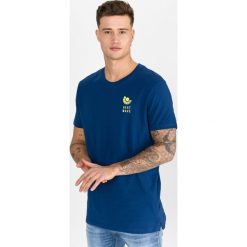 Jack & Jones Scape Koszulka Niebieski. Niebieskie podkoszulki męskie Jack & Jones, xl, z nadrukiem, z bawełny, bez kołnierzyka, krótkie. Za 87,95 zł.