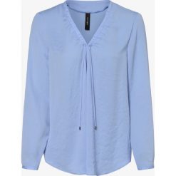 Marc Cain Collections - Bluzka damska, niebieski. Niebieskie bluzki sportowe damskie Marc Cain Collections, bez wzorów, bez kołnierzyka, bez rękawów, bez kaptura. Za 749,95 zł.