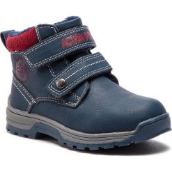 Trapery ACTION BOY - CP07-15309-09 Granatowy. Niebieskie śniegowce chłopięce Action Boy, bez zapięcia. Za 99,99 zł.