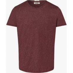 Tommy Jeans - T-shirt męski – TJM Essential Jaspe Tee, czerwony. Czerwone t-shirty męskie Tommy Jeans, s, bez wzorów, z jeansu, bez kołnierzyka. Za 139,95 zł.