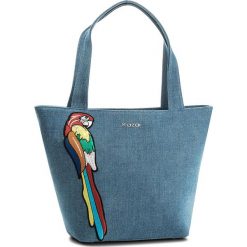 Torebka KAZAR - Havanna 29489-TK-10 Blue. Niebieskie torebki klasyczne damskie Kazar, z aplikacjami, z tkaniny, klasyczne, na ramię, duże, bez dodatków. W wyprzedaży za 449,00 zł.
