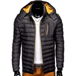 KURTKA MĘSKA PRZEJŚCIOWA PIKOWANA C362 - SZARA. Szare kurtki męskie marki Ombre Clothing, m, z nylonu. Za 129,00 zł.