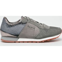 Pepe Jeans - Buty Verona. Szare buty sportowe damskie Pepe Jeans, bez wzorów, z jeansu, sportowe. Za 319,90 zł.