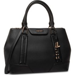 Torebka LIU JO - L Double Zip Satchel AA0120 E0064 Nero 22222. Czarne torebki klasyczne damskie Liu Jo, bez wzorów, ze skóry ekologicznej, klasyczne, bez dodatków. W wyprzedaży za 439,00 zł.
