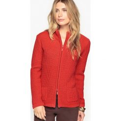 Golfy damskie: Sweter zapinany na zamek błyskawiczny 10% wełna, 5% alpaga