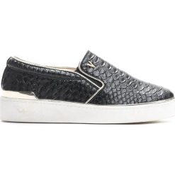 Tenisówki damskie: Czarne Slip On Diving Club