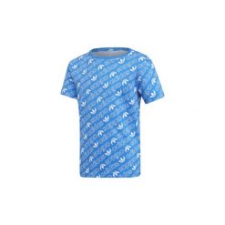 T-shirty z krótkim rękawem Dziecko adidas Koszulka Trefoil Monogram. Niebieskie bluzki dziewczęce z krótkim rękawem Adidas. Za 99,95 zł.