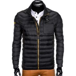 KURTKA MĘSKA PRZEJŚCIOWA PIKOWANA C359 - CZARNA. Czarne kurtki męskie marki Ombre Clothing, s, z poliesteru. Za 129,00 zł.