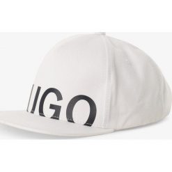 HUGO - Męska czapka z daszkiem – Men-X 570-1, biały. Białe czapki męskie HUGO, z nadrukiem. Za 219,95 zł.