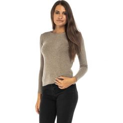 Swetry damskie: Sweter w kolorze szarobrązowym