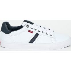 Levi's - Tenisówki Skinner. Białe trampki męskie Levi's®, bez wzorów, z gumy, na sznurówki. W wyprzedaży za 179,90 zł.