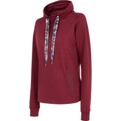 Bluza damska BLD775R - burgund melanż - Outhorn. Czerwone bluzy damskie bez wzorów, z bawełny, bez rękawów, bez kaptura. W wyprzedaży za 39,99 zł.
