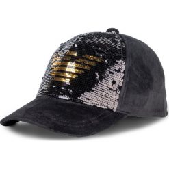 Czapka z daszkiem EMPORIO ARMANI - 637523 0P515 00020 Black. Czarne czapki damskie Emporio Armani, bez wzorów, z poliesteru. Za 329,00 zł.
