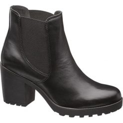 Botki damskie 5th Avenue czarne. Czarne botki damskie na obcasie marki 5th Avenue, na jesień, z materiału. Za 239,90 zł.