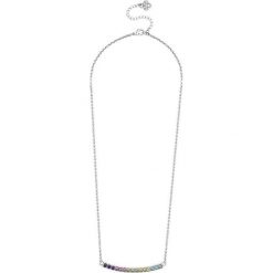 Pozłacany naszyjnik z kryształem - (D)45 cm. Szare naszyjniki damskie Diamond Style, z kryształem, złote. W wyprzedaży za 84,95 zł.