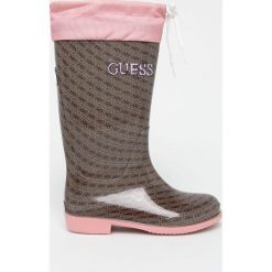 Guess Jeans - Kalosze dziecięce. Zielone kalosze dziewczęce Guess Jeans. Za 219,90 zł.