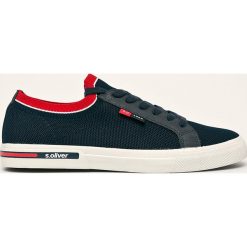 S. Oliver - Buty. Niebieskie sneakersy męskie S.Oliver, z okrągłym noskiem, na sznurówki. Za 189,90 zł.
