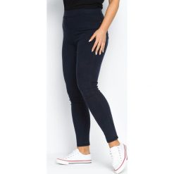 Spodnie damskie: Granatowe Legginsy Wearable