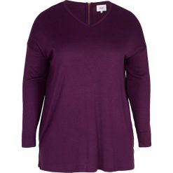Sweter w kolorze śliwkowym. Brązowe swetry klasyczne damskie marki Zizzi. W wyprzedaży za 65,95 zł.