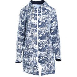 Granatowo-Biała Bluza Find Out. Białe bluzy rozpinane damskie Born2be, l. Za 69,99 zł.