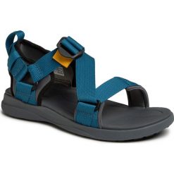 Sandały COLUMBIA - Sandal BM0102 Graphite/Phoenix Blue 053. Niebieskie sandały męskie Columbia, z tworzywa sztucznego, bez zapięcia. Za 299,00 zł.
