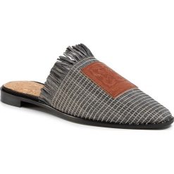 Klapki SCOTCH & SODA - Kalin 20769602 Black S00. Szare klapki damskie Scotch & Soda, bez wzorów, ze skóry ekologicznej, bez obcasa. W wyprzedaży za 299,00 zł.