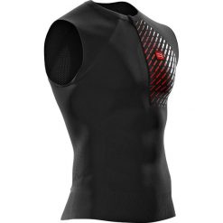 Koszulka Compressport Trail Running Postural Tank Top M Czarna. Czarne koszulki męskie Compressport, m, bez wzorów, biznesowe, bez kołnierzyka. Za 229,99 zł.