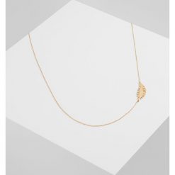 Naszyjniki damskie: Whistles FERN LEAF NECKLACE Naszyjnik goldcoloured