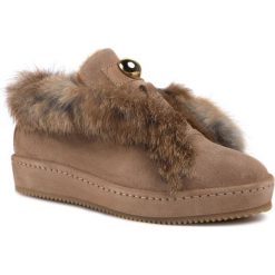Sneakersy EVA MINGE - EM-23-06-000257 603. Pomarańczowe półbuty damskie Eva Minge, ze skóry. W wyprzedaży za 289,00 zł.