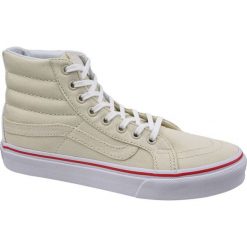 Vans Sk8-Hi Slim VA32R2MXN 36 Białe. Białe buty sportowe damskie Vans, bez wzorów, z tkaniny, sportowe, vans sk8. W wyprzedaży za 279,99 zł.