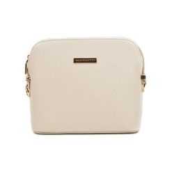 Mangotti Skóra crossbody bag SS19MG1501 Beige. Brązowe torebki klasyczne damskie Mangotti, bez wzorów, ze skóry, bez dodatków. W wyprzedaży za 260,00 zł.