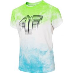 T-shirt chłopięcy (122-164) JTSM231 - biały. Białe t-shirty chłopięce 4F JUNIOR, bez wzorów, z bawełny, bez rękawów. Za 39,99 zł.