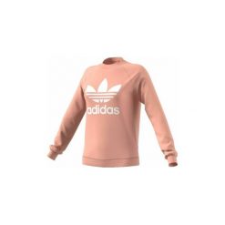 Bluzy adidas SUDADERA CUELLO REDONDO TREFOIL. Różowe bluzy damskie Adidas, bez wzorów, bez rękawów, bez kaptura. Za 213,00 zł.