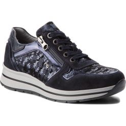 Sneakersy NERO GIARDINI - A806412D Blu 139. Niebieskie półbuty damskie marki Nero Giardini, na co dzień, bez wzorów, ze skóry, bez obcasa, na płaskiej podeszwie, bez zapięcia. W wyprzedaży za 409,00 zł.