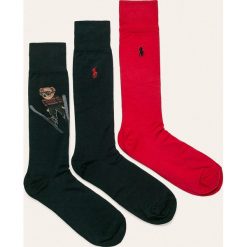 Polo Ralph Lauren - Skarpety (3 pack). Skarpetki męskie Polo Ralph Lauren, bez wzorów, z elastanu. W wyprzedaży za 139,90 zł.