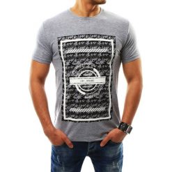 T-shirty męskie z nadrukiem: T-shirt męski z nadrukiem szary (rx2312)