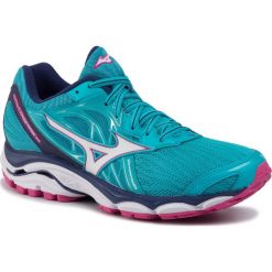 Buty MIZUNO - Wave Inspire 14 J1GD184407 Niebieski. Niebieskie buty sportowe damskie Mizuno, bez wzorów, z tworzywa sztucznego, sportowe, do biegania, mizuno wave. W wyprzedaży za 279,00 zł.
