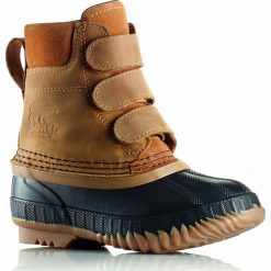 Sorel dziecięce buty CHEYANNE II STRAP Waterproof. Śniegowce chłopięce Sorel, bez zapięcia. Za 265,00 zł.