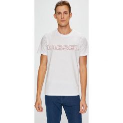 Diesel - T-shirt/polo UMLT.JAKE.0DARX. Szare koszulki polo Diesel, l. Za 169,90 zł.