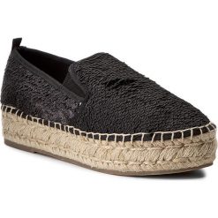 Espadryle STEVE MADDEN - Poppi Espadrille 91000270-0S0-07004-01003 Black Multi. Czarne espadryle damskie Steve Madden, bez wzorów, ze skóry ekologicznej, bez obcasa, na koturnie. W wyprzedaży za 239,00 zł.
