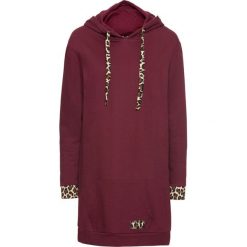 Bluzy damskie: Bluza oversize z kontrastowymi elementami bonprix czerwony klonowy - leo