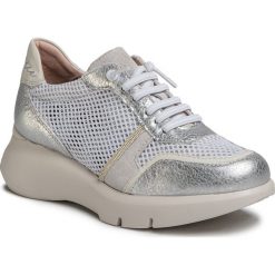 Sneakersy HISPANITAS - Cuzco HV00207 Iris/White. Szare półbuty damskie Hispanitas, bez wzorów, ze skóry, bez obcasa, na koturnie, bez zapięcia. Za 499,00 zł.