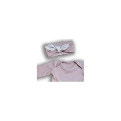 Opaska VINTAGE ROSE L. Czerwone czapeczki niemowlęce marki NANAF ORGANIC, bez wzorów. Za 34,99 zł.