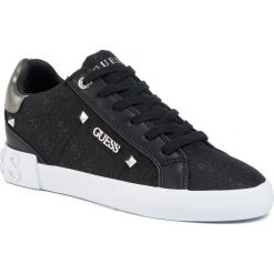 Sneakersy GUESS - Puxly2 FL5P2X FAL12 BLACK/BLACK. Czarne półbuty damskie Guess, ze skóry ekologicznej. Za 549,00 zł.